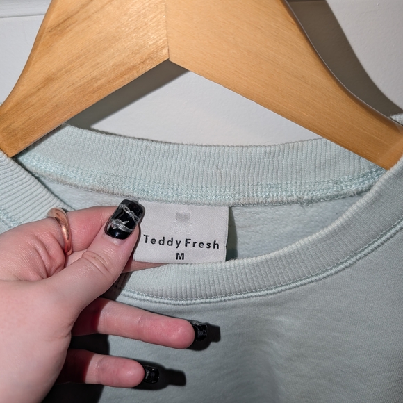 Teddy Fresh Light Green Sweatshirt And Skirt Set - Picture 3 of 5